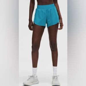 Lululemon Fast and Free High Rise Split Shorts 3”